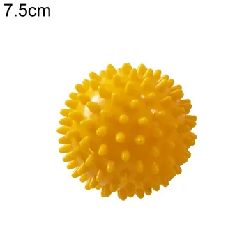 Оборудование для йоги 7,5 см/9,5 см Йога Студия Spikey Массажные мячи для спортзала Spikey Stress Reflexology 7.5cm жёлтый