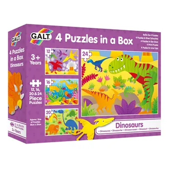 Пазлы 4 Puzzles In A Box Dinosaurs