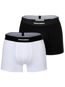 Боксерские трусы Dsquared, черный/белый