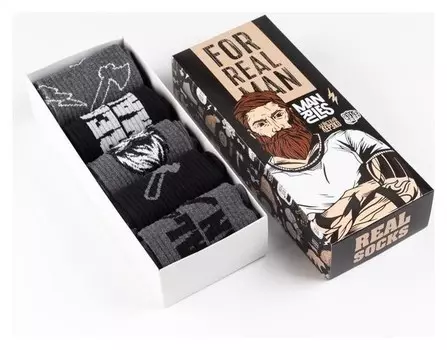 Набор мужских носков Kaftan "Real Man" 5 пар, р-р 41-44 (27-29 см)