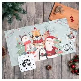 Набор кухонный Let It Snow подставка, полотенце, формочка