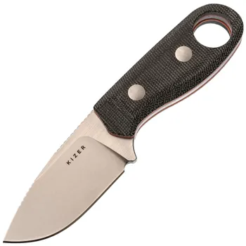 Туристический нож Kizer Beaver, сталь Nitro-V, рукоять микарта/G10