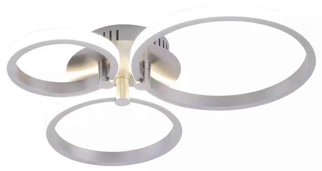 Потолочная светодиодная люстра Ring Lamplandia L1249-3 RING SATIN NICK