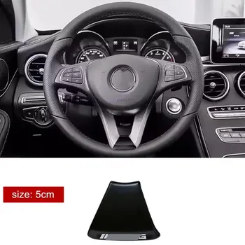 Наклейка на руль автомобиля, эмблема, украшение интерьера для W166 W206 W177 W176 W211 W212 W213 GLA GLC 3.4cm чёрный