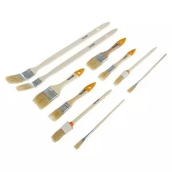 Набор кистей Sparta, 10 шт, плос.1/2"-1/5",круг.№2,4,радиат.1",1,5",для масл краски №2,6