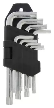 Набор ключей Lom, Torx Tamper, Tt10 - Tt50, 9 шт.