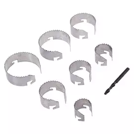 Набор коронок Top Tools, с центрирующим сверлом, 26-63 X 20 мм, 7 шт.