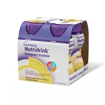 Питание лечебное диетическое высокобелковое со вкусом банана Компакт Протеин Nutridrink/Нутридринк 125мл 4шт