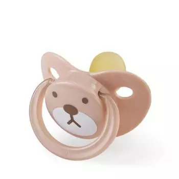Соска-пустышка латексная с колпачком мишки 0+ мес. Happy Baby/Хэппи Беби