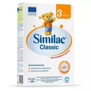 Смесь сухая молочная 12+мес Classic 3 Similac/Симилак 300г