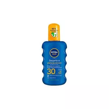Спрей солнцезащитный Защита и увлажнение SPF30 Sun Nivea/Нивея фл. 200мл (85402)