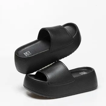 Thick Soled, Slippers, Women s, Outerwear, Height Increasing, Casual, Beach, Sandals 35-36 белый