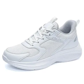 2025 plus 48 49 50 Extra Large Size Men s Running Shoes Soft Sole Outdoor Jogging Mesh BreathableLeisureSneakersMenSportsWalking 39 чёрный
