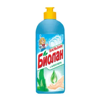 Средство д/мытья посуды биолан 500г алое вера