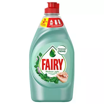 Средство для мытья посуды Fairy 450мл нежные руки чайное дерево и мята