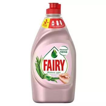 Средство для мытья посуды Fairy 450мл нежные руки розовый жасмин и алоэ