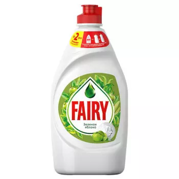Средство для мытья посуды Fairy 450мл зеленое яблоко