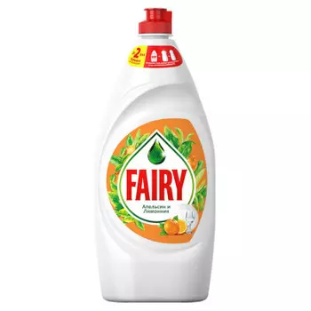 Средство для мытья посуды Fairy 900мл апельсин и лимонник