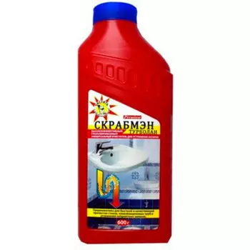 Средство для устранения засоров 600г Scrubman турболан гранулированный