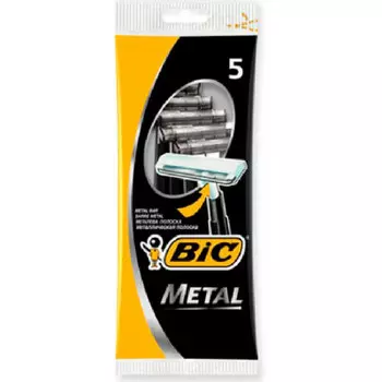 Станок Bic 5шт метал одноразовый