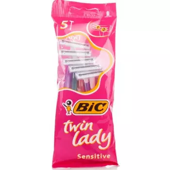 Станок Bic Twin Lady 5шт женский одноразовый