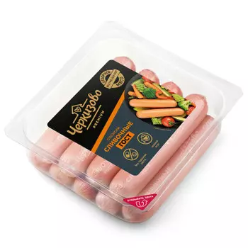 Сосиски сливочные категории б ц/о 450г мясное колбасное изделие вареное Черкизово