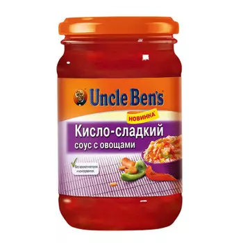 Соус анкл бенс 210 г кисло-сладкий с овощами ст/б
