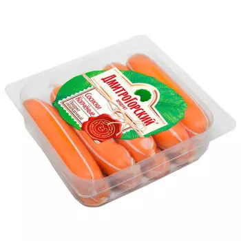Сосиски копченые ц/о газ.среда 450г дмитрогорский продукт