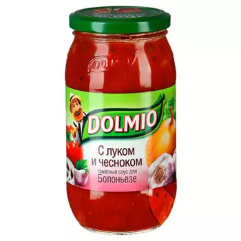 Соус долмио 350 г с луком и чесноком ст/б