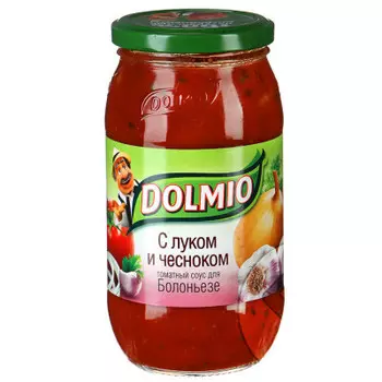 Соус долмио 500г с луком и чесноком ст/б