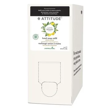 ATTITUDE Сменный блок жидкого мыла для рук с листьями лимона, 67,6 жидких унций
