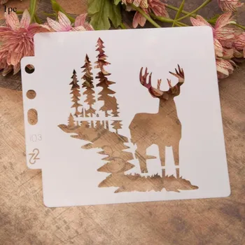 1Pc Spray Painting Template Pre Tracing Ruler Stencils for Painting DIY Wall Window Scrapbooking Book Decor
