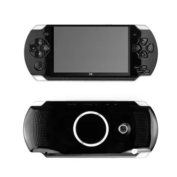 Портативная портативная игровая консоль PSP, 8 ГБ, 32 бита, 4,3 дюйма, X6, аркадная ностальгия, ретро, FC, портативная электронная портативная консоль GBA, 10 000 игр синий