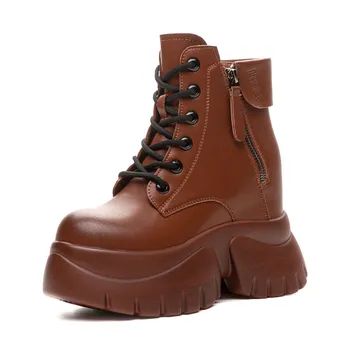 Ботинки Martin Boot женские Shoe Cabinet Floral Language, коричневый