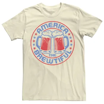 Мужская футболка Americana с пивом America The Brewtiful Licensed Character