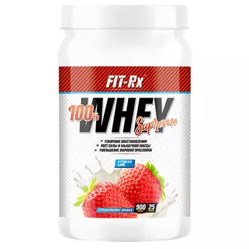 Протеин FIT-Rx 100% Whey Supreme клубника 900 гр