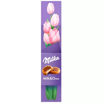 Печенье Milka milk-chocolate ассорти в подарочной упаковке 75 гр