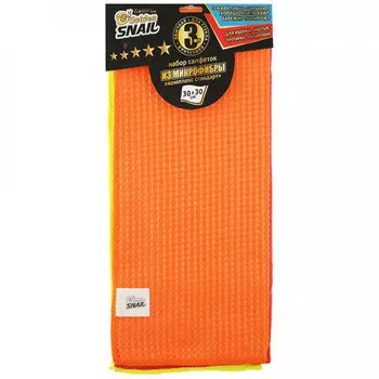 Салфетки из микрофибры Golden Snail Комплекс стандарт 30x30 см 3 шт. в уп.