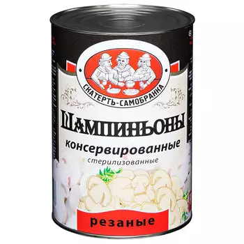 Шампиньоны целые маринованные Скатерть Самобранка 425 мл