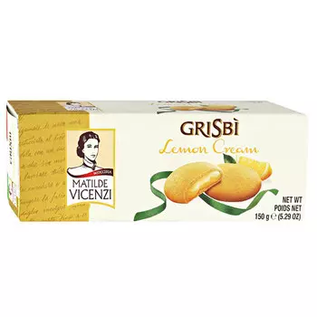 Печенье Grisbi с начинкой из лимонного крема 150 гр