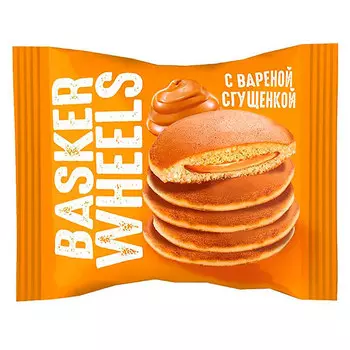 Пирожное Pancake Basker Wheels с вареной сгущенкой 36 гр