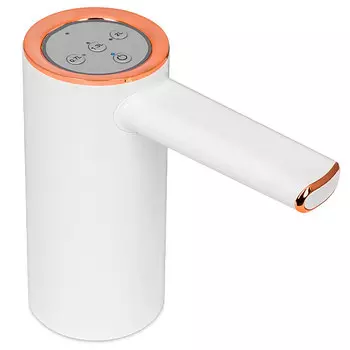 Помпа Ecotronic PLR-240 белая электрическая на аккумуляторе от USB-адаптера для 19л бутылей