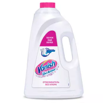 Пятновыводитель + отбеливатель Vanish Oxi Action кристальная белизна 3 литра