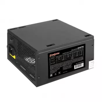 Блок питания ExeGate 600W ATX-600PPE (EX260643RUS-S) Black