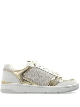 Кроссовки из металлической кожи Michael Michael Kors, белый