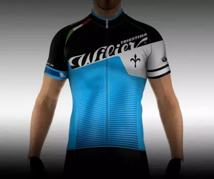 Веломайка короткий рукав Wilier FLASH BLUE, WL144 (Размер: XS)
