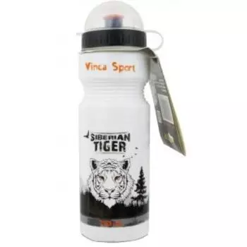 Фляга велосипедная Vinca Sport, с защитой от пыли, 750мл, рисунок - тигр, VSB 21 tiger