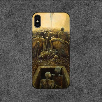 Чехол для телефона Zdzislaw Beksinski Art для iPhone 11 12 Mini 13 14 Pro XS Max X 8 7 6s Plus SE XR Shell iPhone14ProMax