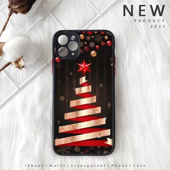 Чехол для телефона Merry Christmas New Year Tree, матовый прозрачный для iPhone 7 8 11 12 plus mini x xs xr pro max iPhone7or 8
