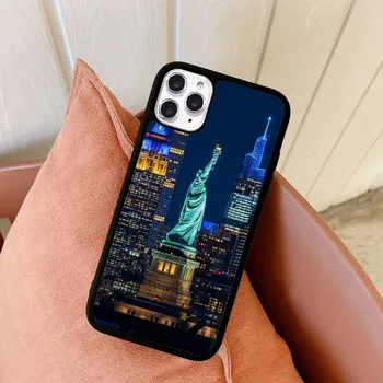 Чехол для телефона New York City Times Square, силиконовый чехол из ПК + ТПУ для iPhone 11 12 13 Pro Max 8 7 6 Plus X SE XR Hard Fundas iphone 14